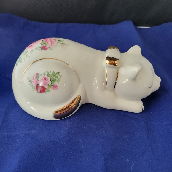 Formalities By Baum Bros. Sleeping Porcelain Cat Roses Unisex🌊🌟BUNDLE AND SAVE - Picture 10 of 16